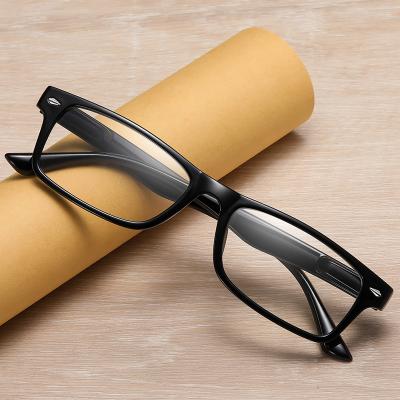 China Wholesale Fashionable Classic Vintage Blue Light Square Reading Glass Anti Sight Optical Sight With Private Label for sale