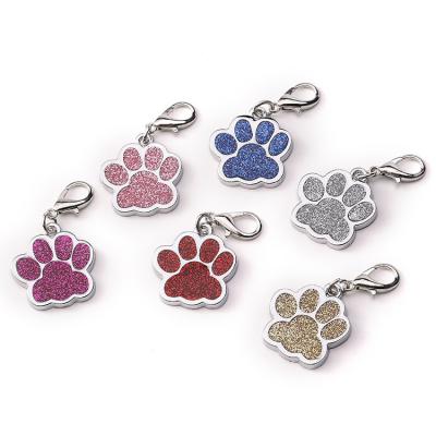 China Europe Manufacturer Paw Shape Personalized Pet ID Tags Laser Engraving Dog Tag for sale