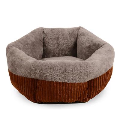 China Autumn Winter Small And Medium-Sized Viable Dog Garbage Around Plush Cat Nest Pet Cushion Bed Warm Bed for sale