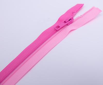 China Auto Lock Color Double Teeth Double Open Color 7# Strip Customized Nylon Zipper Strip For Handbags And Tote By Yard for sale