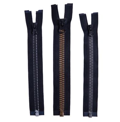 China Auto Lock Track High Quality Teeth Open End 5# Plastic Zipper And Zipper Slider For Jackets Clothing Boots Shoes for sale