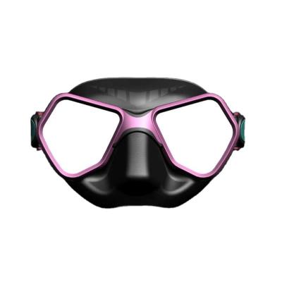 China New Arriva Teenage Girl Women Men 65CC Volume Mask Deep Fog Scuba Diving Mask Tempered Glass Bottom Silicone Skirt Anti for sale