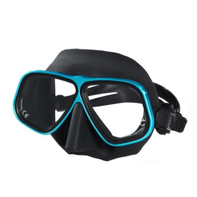 China Adults Low Volume Sight Aluminum Waterproof Silicone Lens Diving Myopic Mask For Adult Freediving for sale