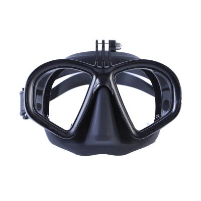 China High Quality Freediving Sports Diving Dive Mask Gopro Underwater Mount Mask Myopic Half Face Freediving Mask Optical Lens for sale