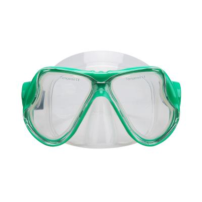 China Adult (both. male and female) entertainment water sport tempered glass lens fashionable freedive diving mask for snorkeling for sale