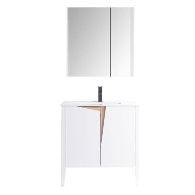 China eco-friendly & water proof & Durable Bathroom Vanity Floor Stand And Single Bathroom Sink Cabinet for sale