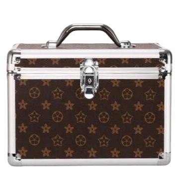 China 2021 New Portable PU Cosmetic Make Up Storage Case Bag For Ladies Logo Portable for sale