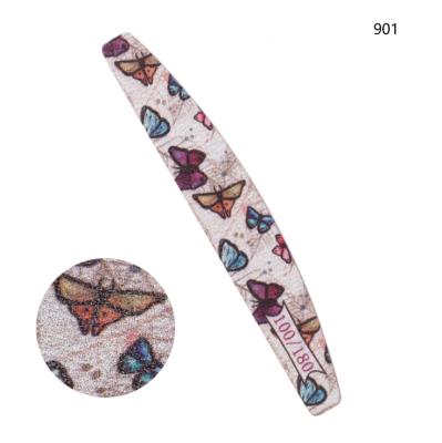 China Factory Wholesale Brand New Fashion Half Moon Butterfly Professioal Nail File Eco - Friendly for sale