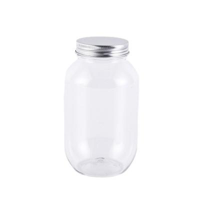 China 500ML Fat U Shape Plastic Beverage Bottle With Straw Lid For Bubble Tea Boba Tea Bottle for sale