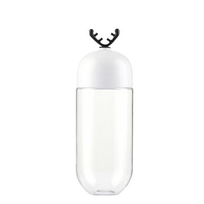 China New Design 450ML Beverage Deer Plastic Antlers Juice Bottle for sale