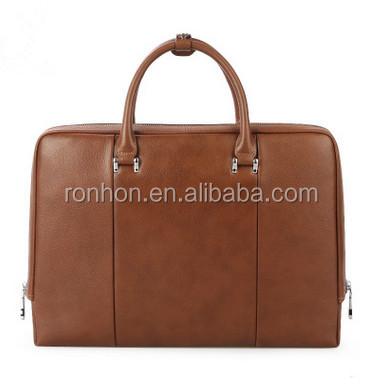 China Soft Leather Work Laptop Bag Handbag Men's Waterproof Business PU Briefcase for sale