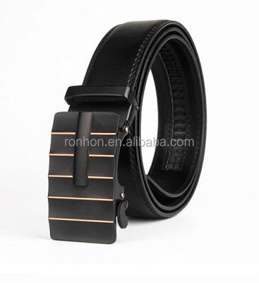 China Automatic Plate Buckle Automatic Buckle Split Leather Belt Mens Belt for sale