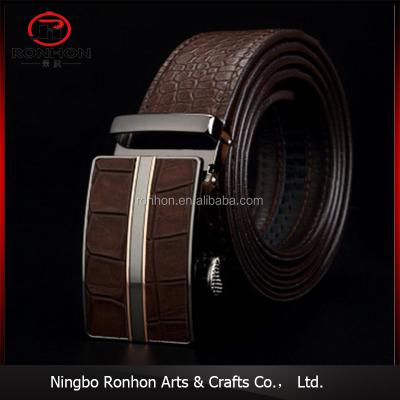 China Steel Snakeskin Genuine Leather Waist Belt With Detachable Automatic Buckle For Men for sale