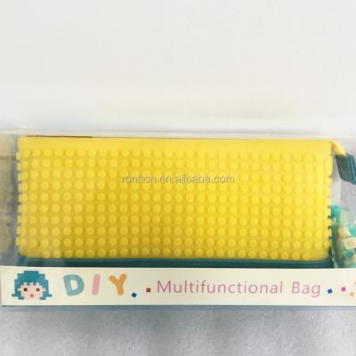 China Schools & Hot Sale High-end School Offices Stationery Waterproof Silicone Zipper Pencil Case for sale