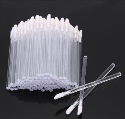 China Disposable Clear Lip Brush Factory Price Handle Lip Gloss Lint Free Applicator for sale