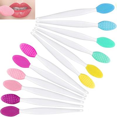 China Wholesale Reusable Private Logo Beauty Silicone Facial Lip Cleansing Nose Scrub Exfoliate Dead Skin Black Head Remove Brush for sale