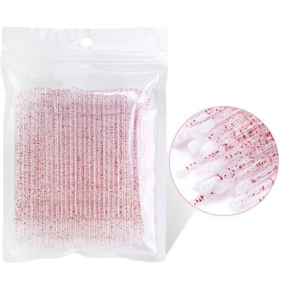 China Wholesale Eyelash Extension Flocked Disposable Micro Glitter Sparkle Brush For Eyelash Extension for sale