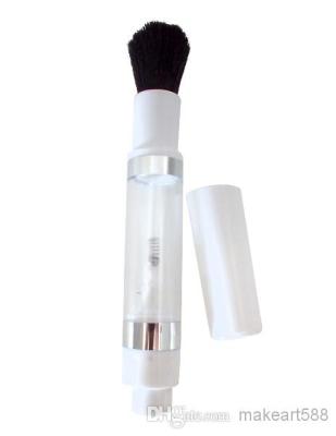 China Angular Blush Free Sample Pump Powder Brush Loose Refillable Brush Powder Dispensing Brush for sale