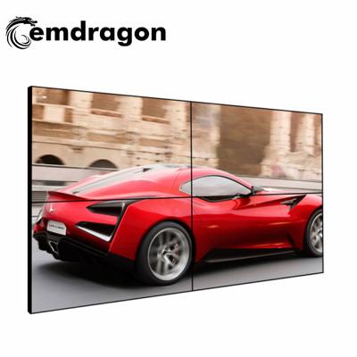 China 46 Inch 2*2 Bezel Indoor Ultra Narrow LCD Video Wall Display Price With Installed And Splicing LCD Cabinet Screen for sale