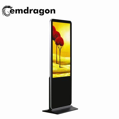 China 43 inch indoor super slim floor stand kiosk digital signage lcd repair machine led advertising sign lcd digital signage for sale