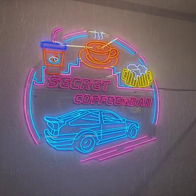 China Wholesale Custom Decorative Office Neon Lights Fashion LED Neon Signage For Bars Clubs for sale