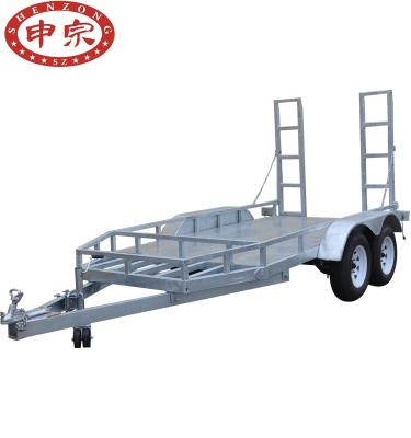 China Car Trailer 2.0 Ton 2.5 Ton Factory Outlet Cheap New Mini Excavator Car Trailer for sale