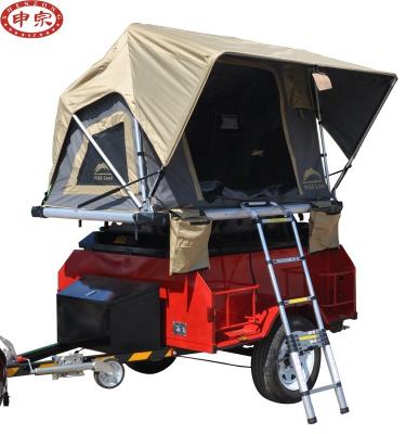 China Car Trailer Travel Trailer Car Offroad Camper Trailer With Tent for sale