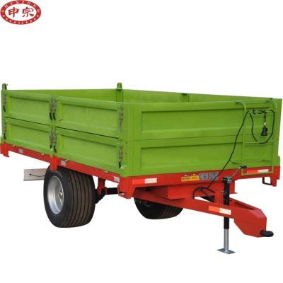 China High Quality Agriculture Single Axle Rear Tipping Transport Dump Trailer for sale