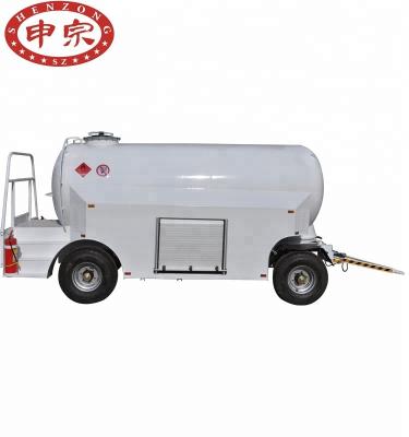 China Truck Trailer 5000L Storage Diesel Fuel Bowser Transport Tank Trailer 5m3 for sale