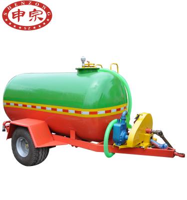 China Truck Trailer 4000 Liter Aingle Axle Agriculture Transport Water Tank Trailer for sale