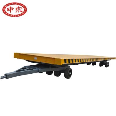 China Truck Trailer 30 Ton Low Bed Flat Bed Trailer Industrial Semi Truck for sale