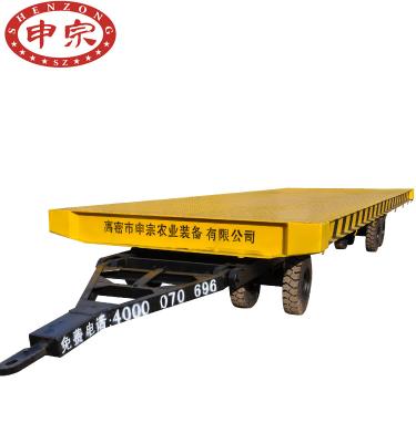 China Industrial Truck Trailer Transport 18 Ton Low Bed Flatbed Full Trailer for sale