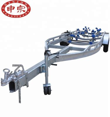 China Heavy Duty Galvanized Boat Trailer Twin Axle 3000kgs Boat Trailer For Sale for sale