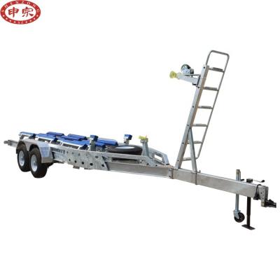 China Heavy Duty Boat Trailer 2 Axle Boat Trailer for sale