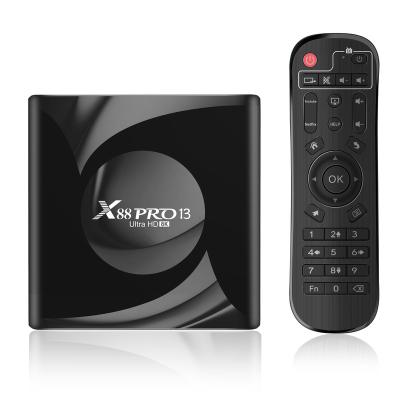 China 2023 newest 13 TV box X88 PRO 13 quad core 2.4G/5.8G wifi 8k wifi android set top box X88 PRO 13 for sale