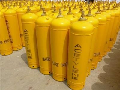 China 3l - 40l Industrial Gas Cylinders , Seamless 34CrMo4 Steel Acetylene Gas Tank for sale