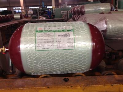 China High Pressure CNG Gas Tank 20Mpa , Glass Fiber Gas Cylinder Bottled Natural Gas OD 340MM for sale