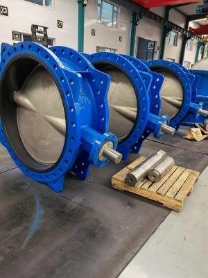 China BS EN 593 DI body cf8m c iso 5752 pn16 handwheel wormgear Rotork Auma Captop Underground butterfly valve for DN2200 for sale