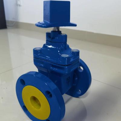 China AWWA C515 Ductile Iron DIN F4 Resilient non-rising Stem Sluice Gate Valve for sale