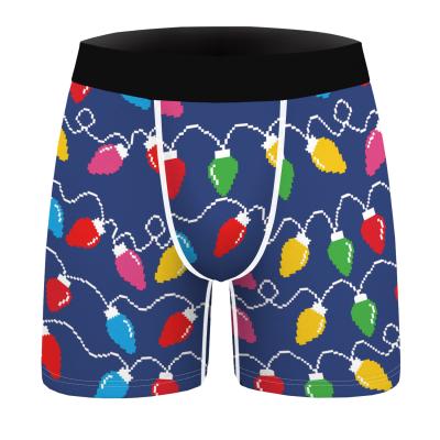 China New Antibacterial Christmas Men's Underwear Comfortable Boxers Breathable Underwear Men's Underwear for sale