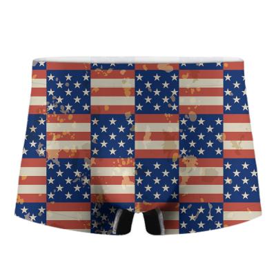 China European and American popular men's underwear antibacterial sports printed boxers boxers large size men's clothing underwear for sale