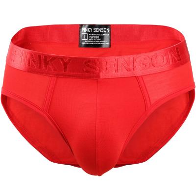 China Four seasons large size men's underwear low waist men's clothing solid color men's underwear antibacterial comfortable underwear briefs for sale