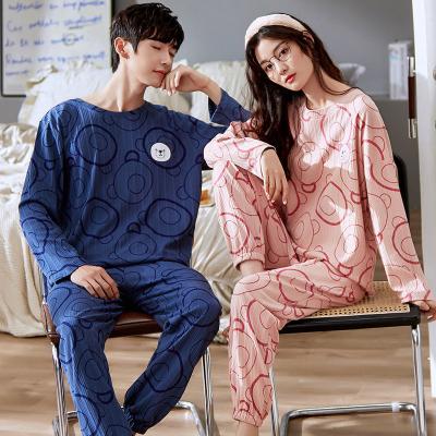 China QUICK DRY pajamas lovers autumn and winter cotton new sheath long pants students can use home clothes men pajamas for sale