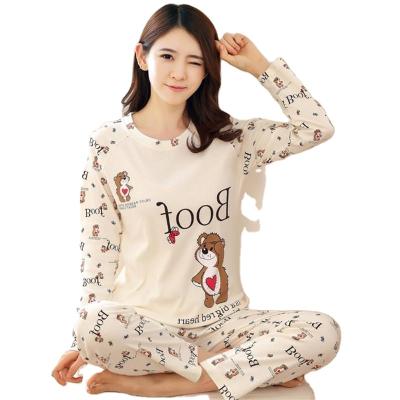 China QUICK DRY Europe and the United States wholesale broke out cute silver women's cartoon pajamas clothing set pajamas home for sale