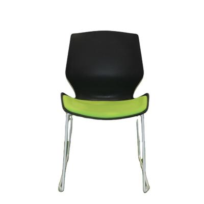 China No Wheel Modern Stackable Plastic Conference Training Office School Chair Meeting Room Guest Visiting Chair No Wheel for sale