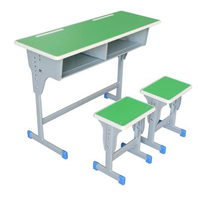 China School Sets Two Seat Students Desk Chair Set Primary Training Course Middle School Desk And Chair Bench Classroom for sale