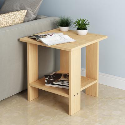 China Modern Design Modern Design Bedroom Table Bedside Storage Cabinet Wooden Sofa Side Corner Table Plant Display Rack for sale