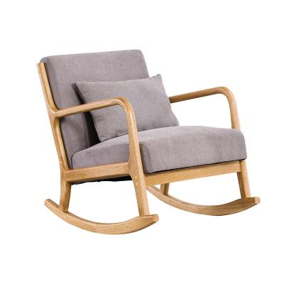 China Sofa Rocking Chair Modern Linen Simple Living Room for sale