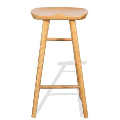 China Nordic Simple Modern American Stool High Light Bar Leisure Household Luxury Island Chair Without Back for sale