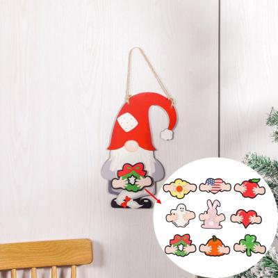 China Fabric Christmas Products Christmas Tree Hats Christmas Ornaments Green Straw Hats for sale